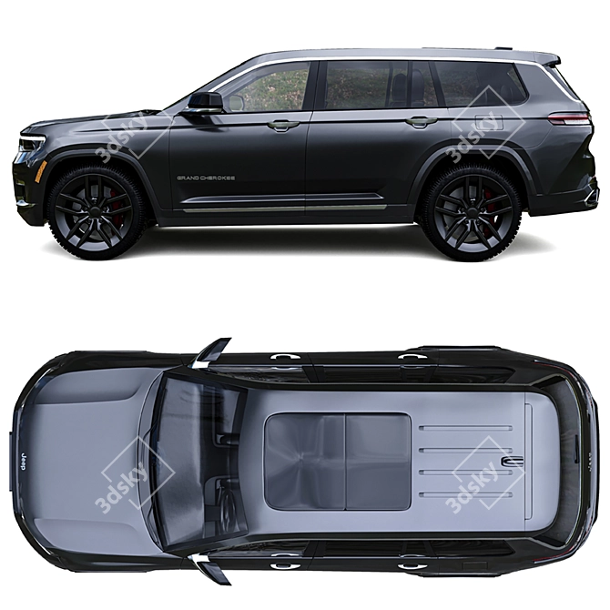 2021 Jeep Grand Cherokee L: High Quality 3D Model 3D model image 2