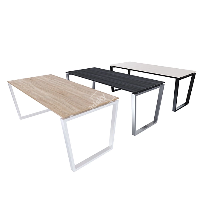 Modern Office Desk ZAMM "Iris 3D model image 3