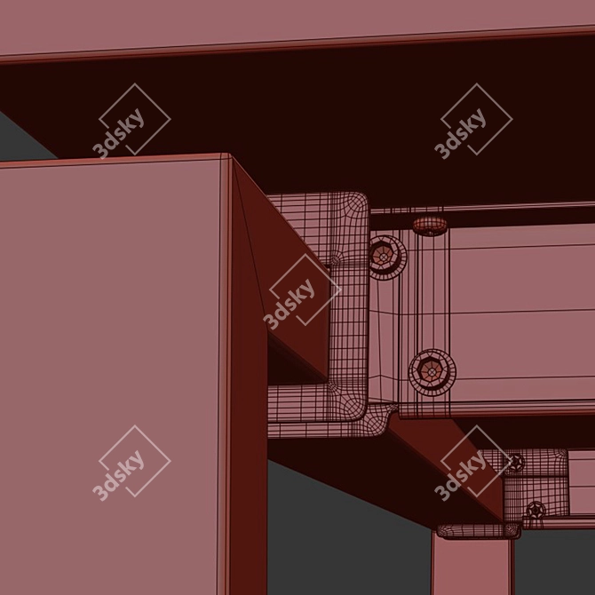 Modern Office Desk ZAMM "Iris 3D model image 4