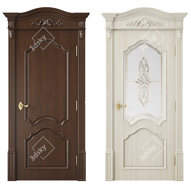 Modern Style Interior Door 3D model image 1