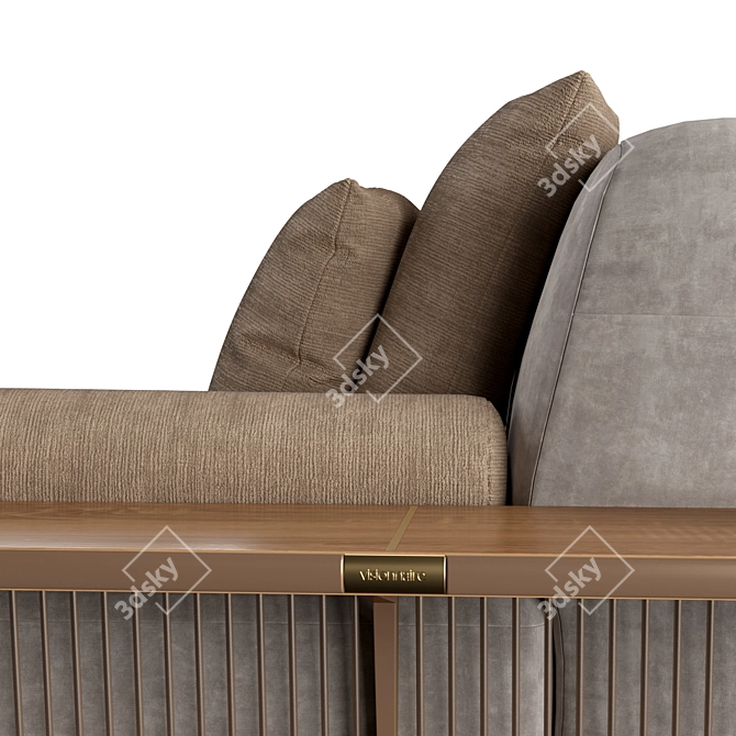 Wing Sofa: Architectural Outdoor Comfort 3D model image 5