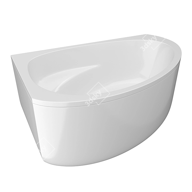 Title: Luxurious Kolpa-San Libretto R 170x110 Bath 3D model image 2