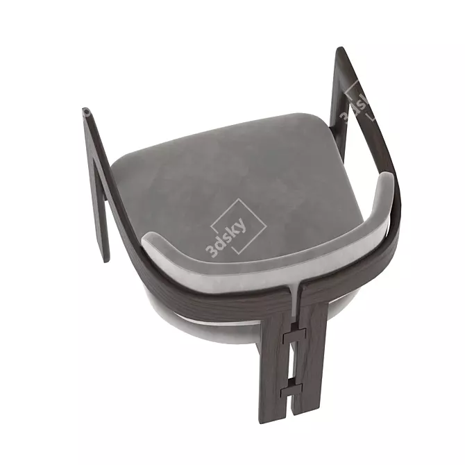 Gallotti&Radice Small Armchair: Modern Elegance for Any Space 3D model image 3