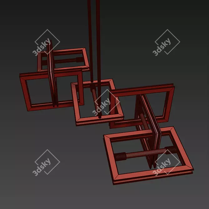 Elegant TROY LIGHTING Chandelier 3D model image 2
