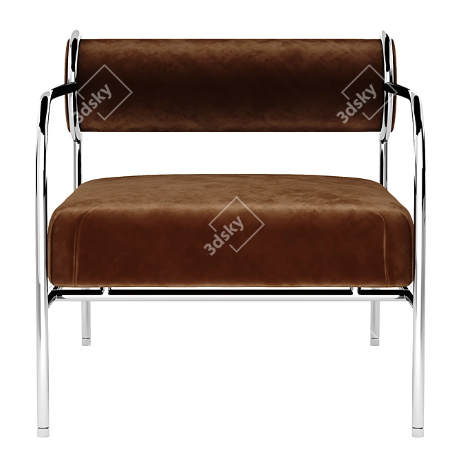 Sleek Cappellini Armchair: Modern Design 3D model image 5