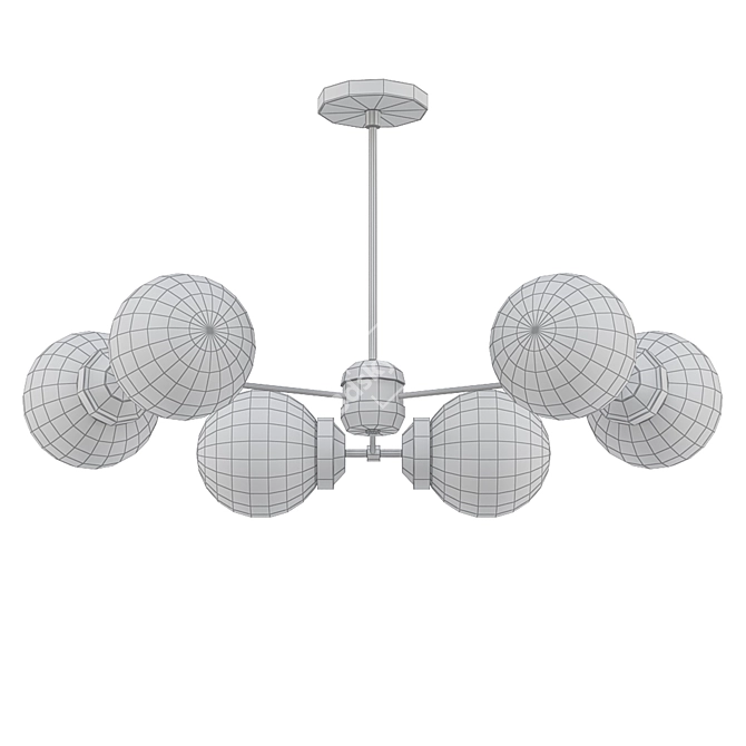 Elegant Barcelona Chandelier 3D model image 2