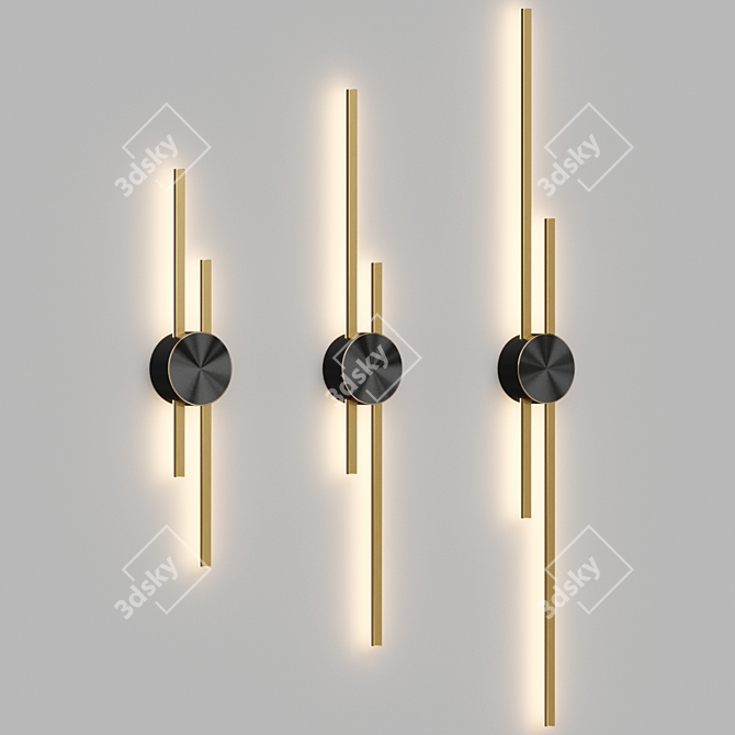 GULL LED Wall Sconce - Illuminate Your Space 3D model image 2