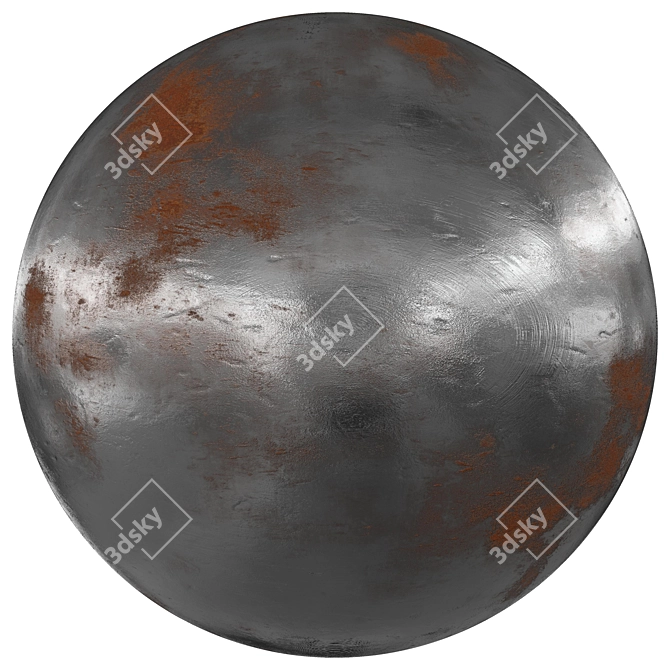 Rustic Steel | PBR | 4 Mats 3D model image 1