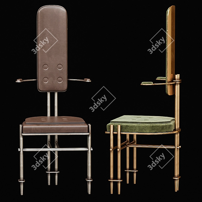 Episode Hall Chair: Elegant Seating 3D model image 2