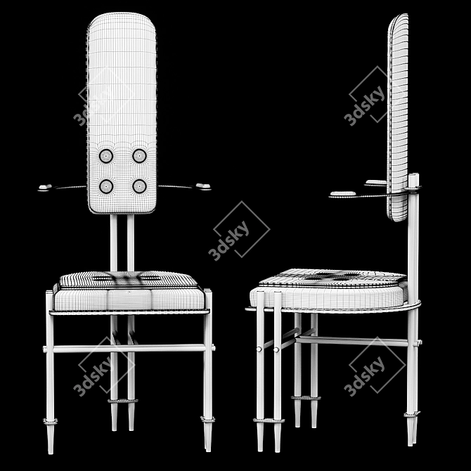 Episode Hall Chair: Elegant Seating 3D model image 3