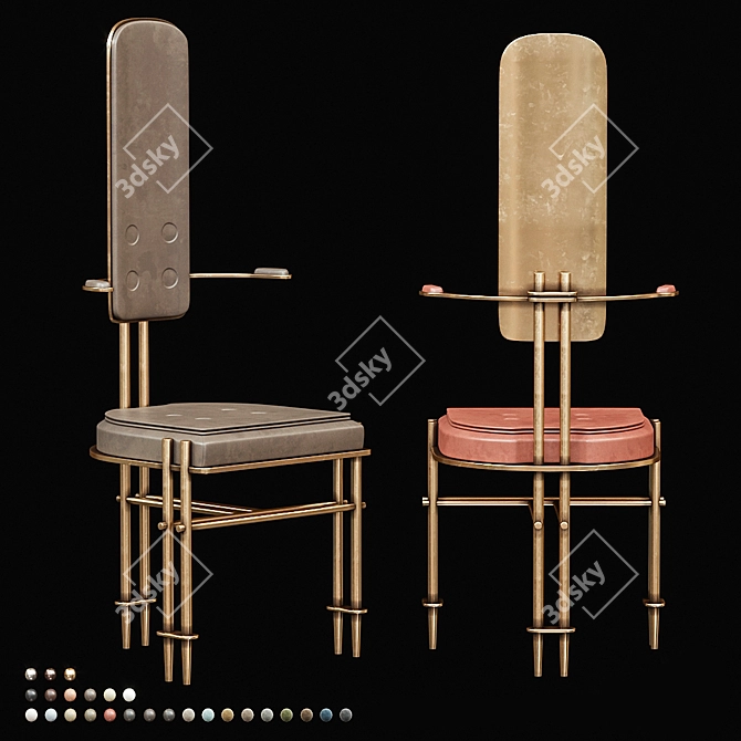 Episode Hall Chair: Elegant Seating 3D model image 4
