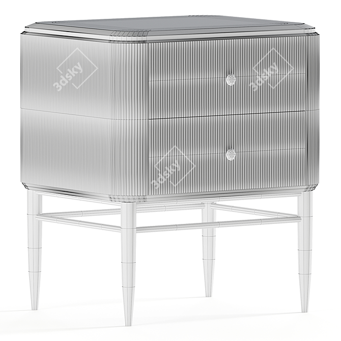 Elegant Pedestal Table - LaLume 3D model image 3