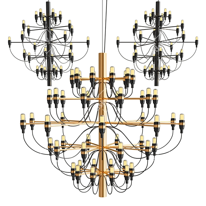 Flos 2097 Chandelier - Timeless Elegance 3D model image 1