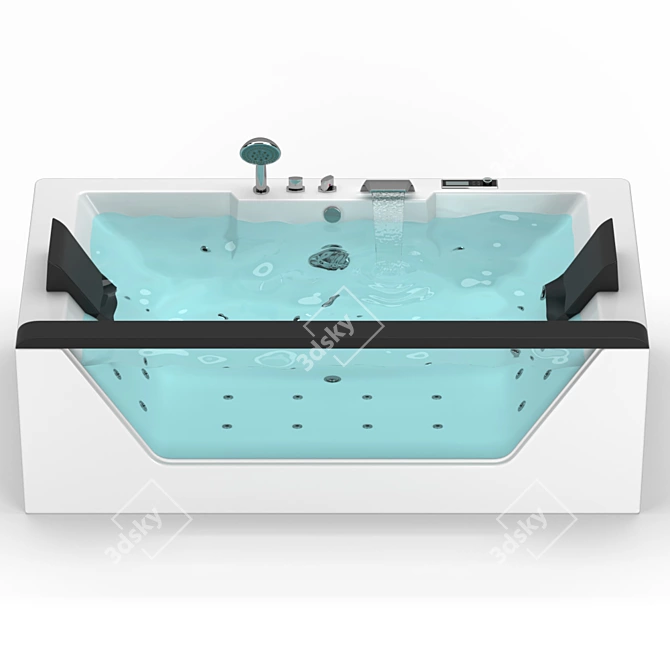 EAGO Whirlpool Bath: Relax and Revitalize 3D model image 3