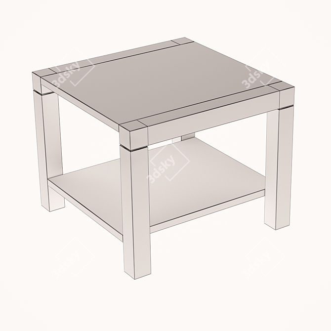 Modern Living Room Coffee Table 3D model image 2