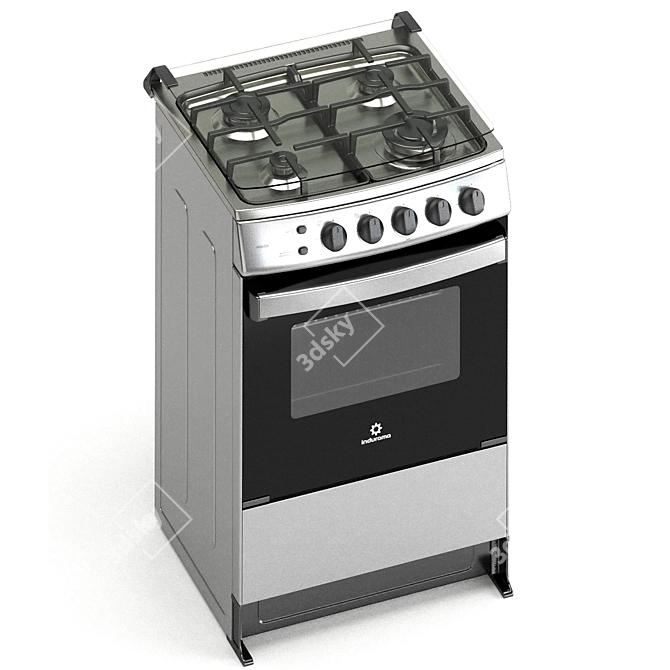 Indurama Merida Gas Stove: Perfect for Efficient Cooking! 3D model image 2