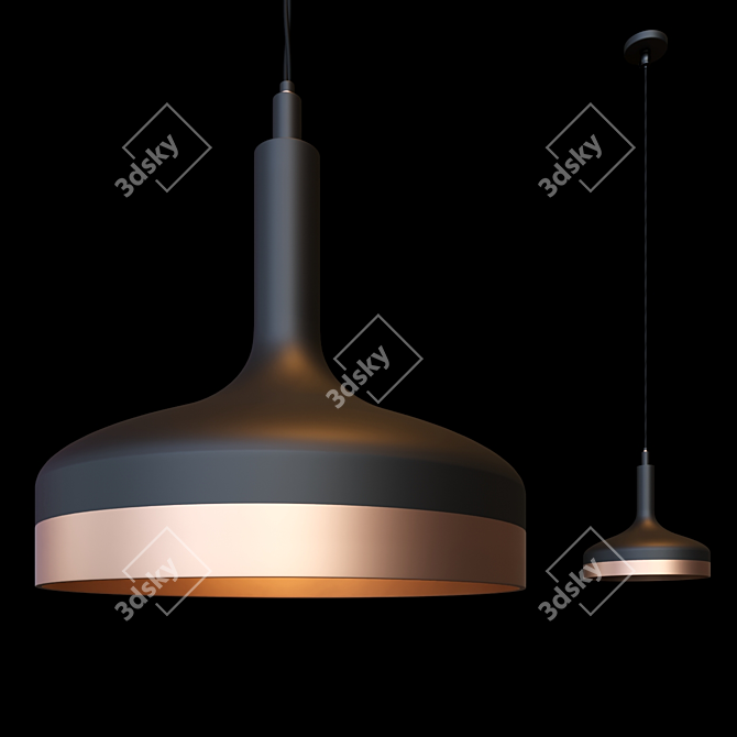 Nordic Style Pendant Light 3D model image 2