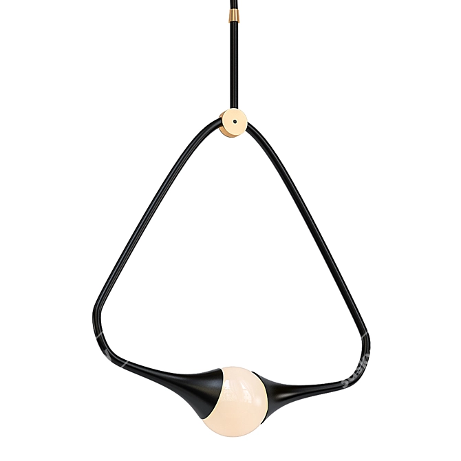 Elegant Bullarum Medal Pendant 3D model image 1