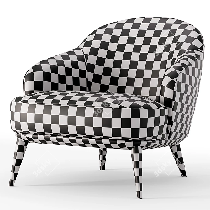 Sleek and Stylish ARMCHAIRS by Minotti 3D model image 4