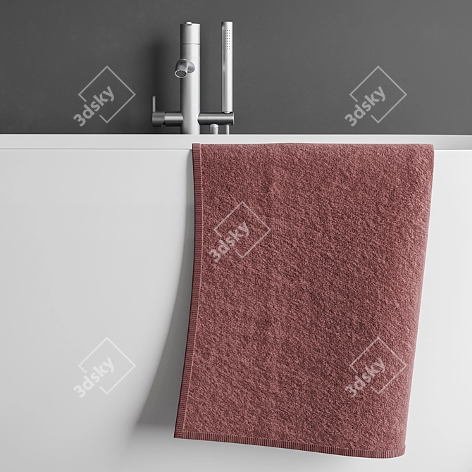 Luxurious Treesse Bathtub Set 3D model image 3