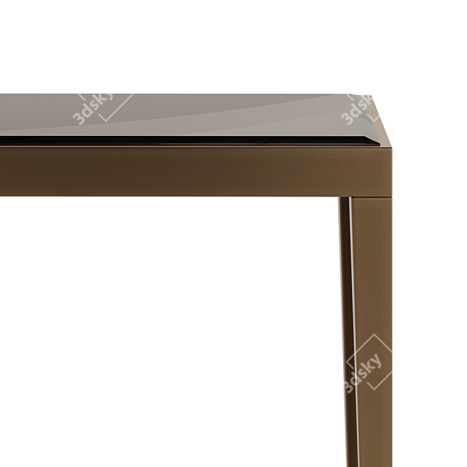 Fendi Dedalo 2022 Metal Console: Art Deco Elegance 3D model image 3