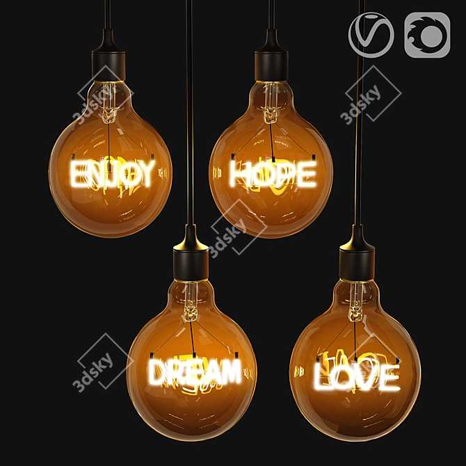 Title (English): Gauss LED Filament Ball Lamps

Title (Russian): Лампы Gauss LED с филамент 3D model image 6