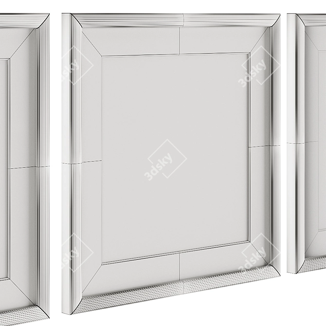 Geometric Triptych Art Prints 3D model image 6