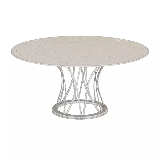Stunning Potocco Volcano Italian Table 3D model image 2
