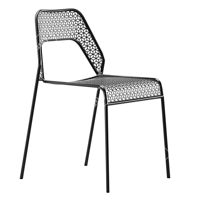 Sleek Mesh Seating Solution 3D model image 1