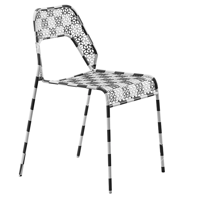 Sleek Mesh Seating Solution 3D model image 6