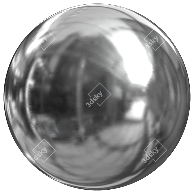 Reflective Steel Mirror: F29 Design 3D model image 2