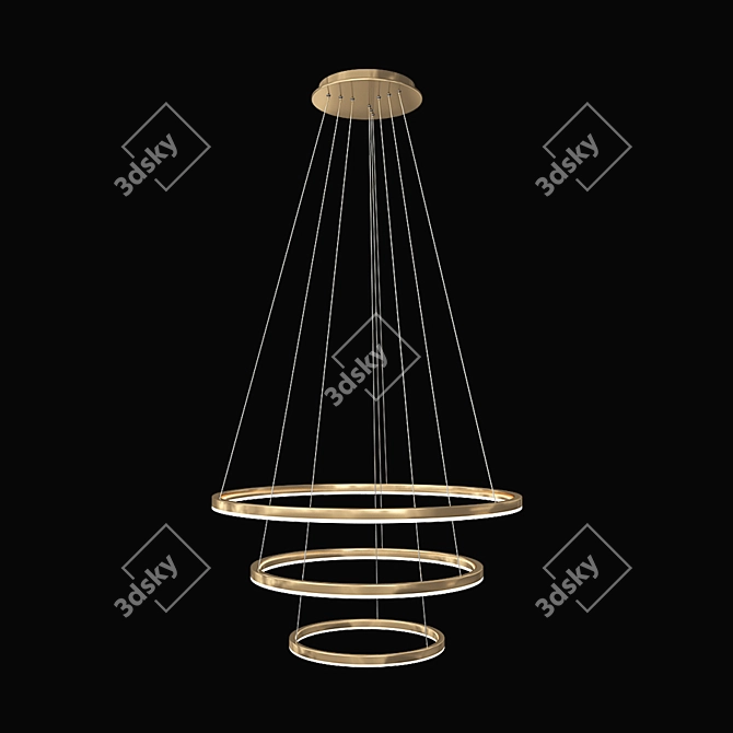 Dimmable LED Pendant Light 3D model image 1