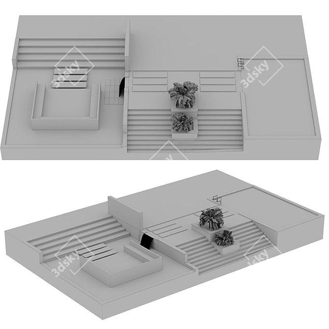 Crystal Clear Water Pool 3D model image 4