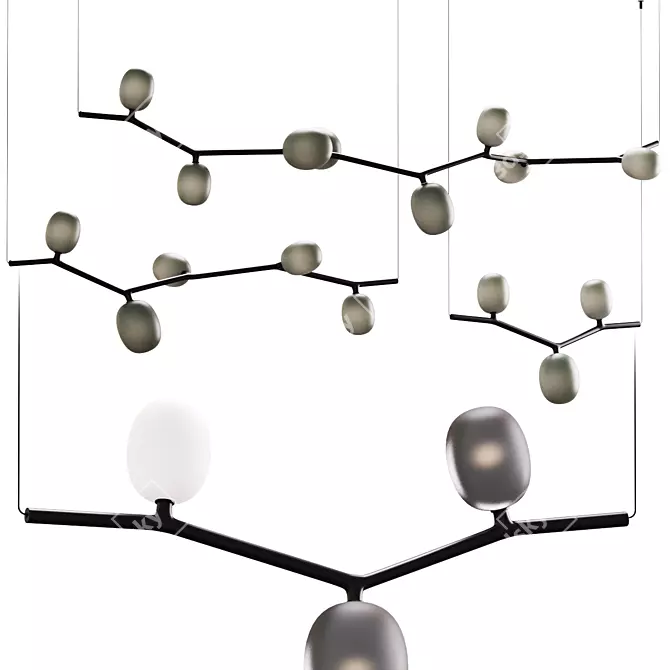 Sleek Ivy Pendant Light 3D model image 1