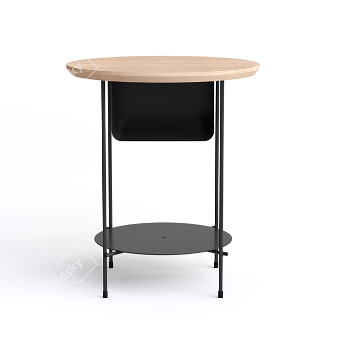 Bangor Bedside Table: Stylish and Functional 3D model image 2