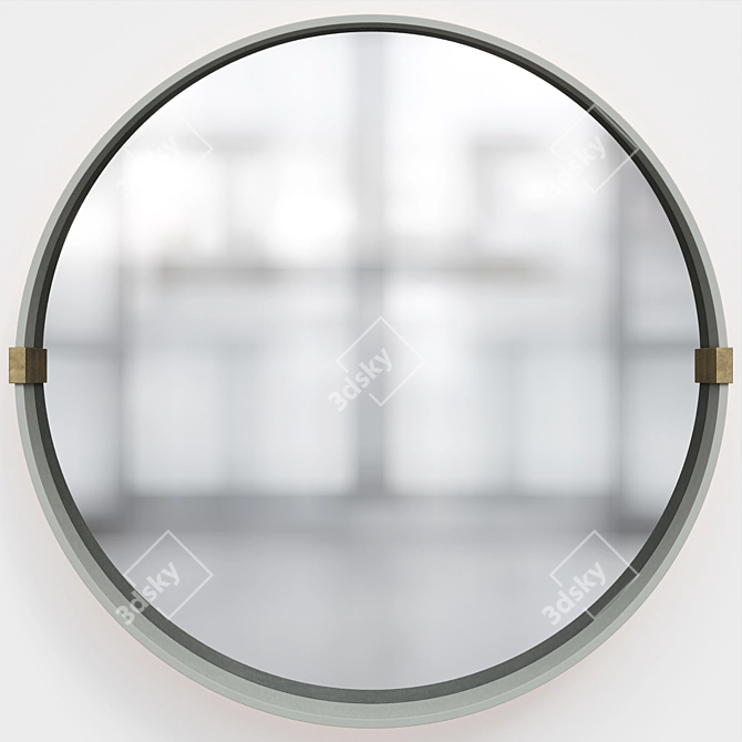 Elegance Elevated: Morada Rondo Mirror 3D model image 2