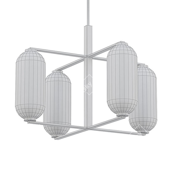 Luminous Elegance: JERRY Chandelier 3D model image 2