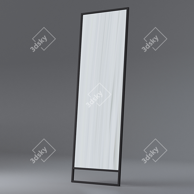 Boca Mirror: Sleek Selfie Reflection 3D model image 2