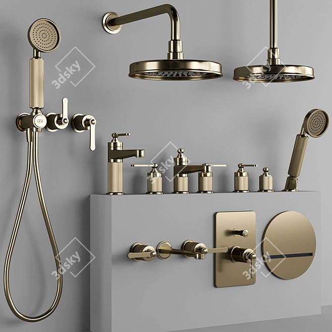 Gessi Venti 20 Bathroom Faucet 3D model image 3