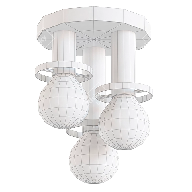 Lucide Anaka Loft Ceiling Chandelier 3D model image 2