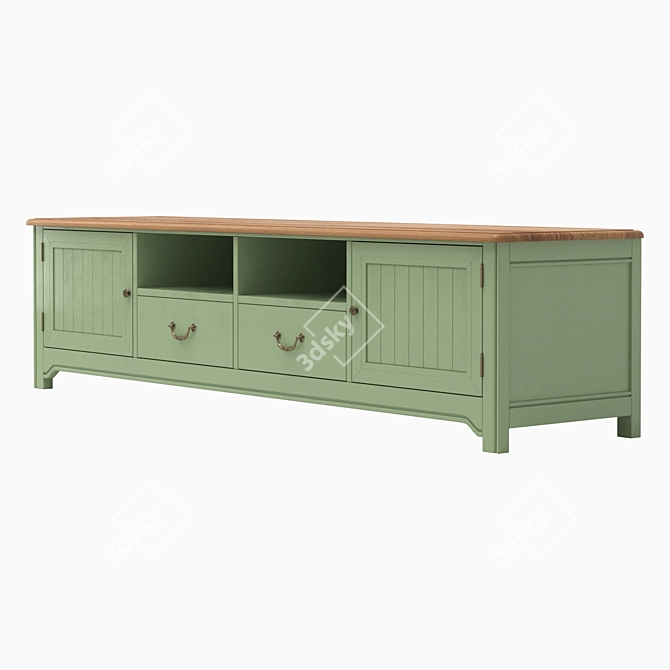 Elongated Olivia TV Console 3D model image 3