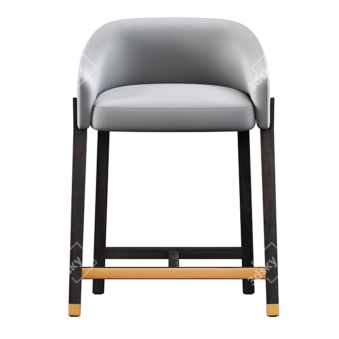Sleek Blink Counter Stool 3D model image 2