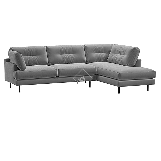 Siril Corner Kaza Do Sofa: Stunning Contemporary Design 3D model image 3