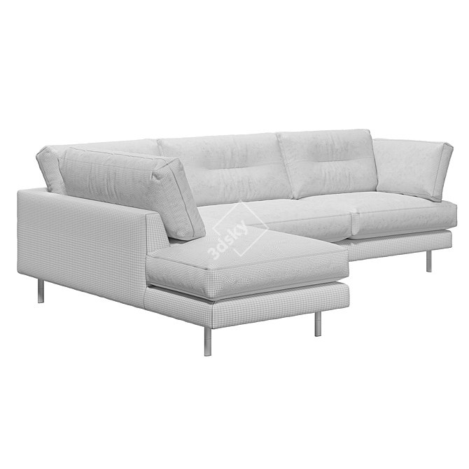 Siril Corner Kaza Do Sofa: Stunning Contemporary Design 3D model image 5