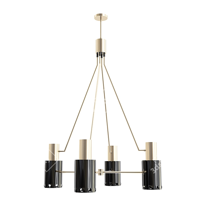 Elegant Crystal Chandelier SL003 3D model image 1