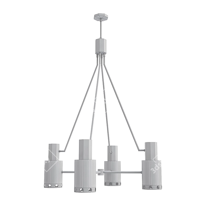 Elegant Crystal Chandelier SL003 3D model image 2
