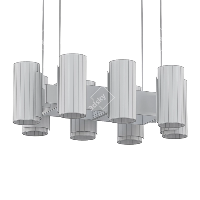 Sten Carlquist Chandelier: Elegant Lighting 3D model image 2