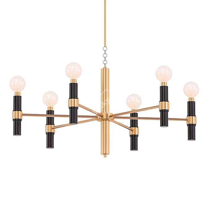 Stylish Ferguson Chandelier 3D model image 1