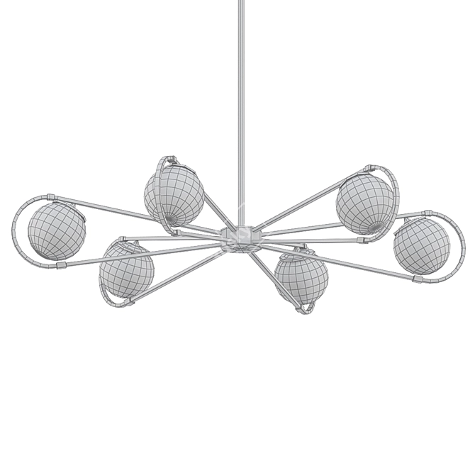 Elegant Montvale Chandelier 3D model image 2