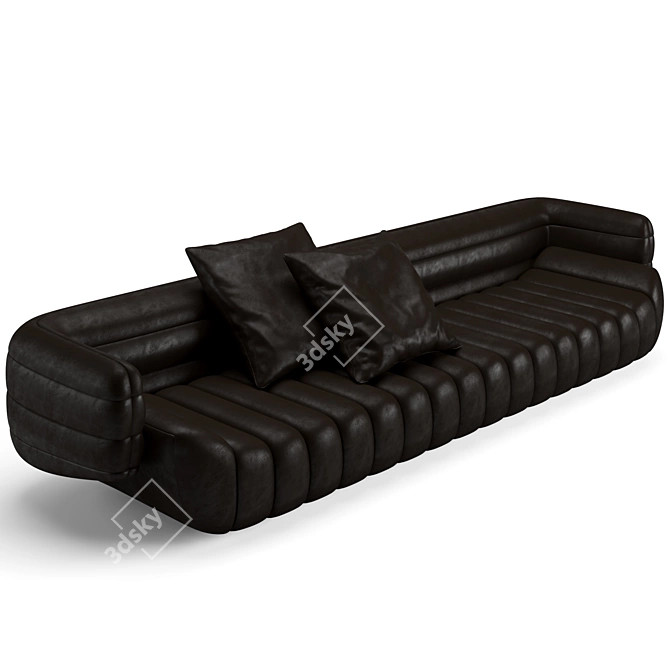 Modern Tactile Sofa for Luxurious Comfort 3D model image 3